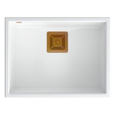 QUADRON granitni sudoper DAVID 50 White