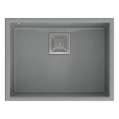 QUADRON granitni sudoper DAVID 50 Grey Metallic