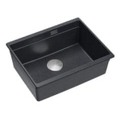 QUADRON granitni sudoper Logan 100 Black Metallic