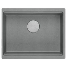 QUADRON granitni sudoper Logan 100 Grey Metallic