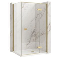 REA Tuš Kabina Rea Atlas 90x80 Brush Gold