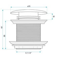 REA Kada Čep Rea Black