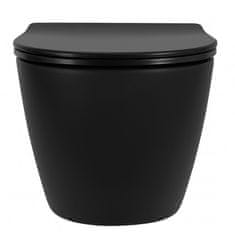 REA Viseća WC školjka Rea Carlo Mini Tornado NF BLACK MATT
