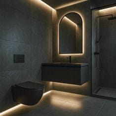 REA Viseća WC školjka Rea Carlo Mini Tornado NF BLACK MATT