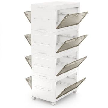 Northix Sklopiva kutija za pohranu 126L 168L s kotačima poklopac