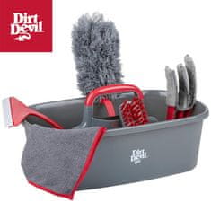 Dirt Devil 6U1 komplet za čišćenje površina / podova, 6 kom, izdržljiva izrada, sivo-crveni
