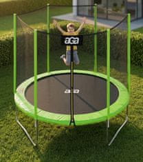 Aga SPORT TOP Trampolin 180 cm Svijetlo zelena + zaštitna mreža