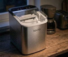 Manta LOVIO LVIM002SL Crystal Ice Plus ledomat, 120W, 12kg/24ur, spremnik 1,3 l, srebrn