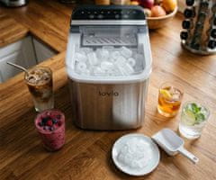 Manta LOVIO LVIM002SL Crystal Ice Plus ledomat, 120W, 12kg/24ur, spremnik 1,3 l, srebrn