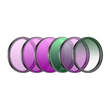 slomart Sunnylife Filter set za DJI Action 6 (CPL/ND8/16/32/64/Black Mist 1/4)