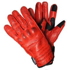 Cappa Racing Muške moto rukavice DOMINO, kožne, kratke, crvene 3XL