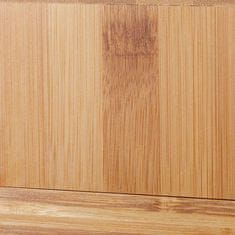 Northix Bambusov bočni stolić s ladicom, prirodni bambus, jednostavna montaža