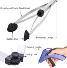 Netscroll Sklopiva hvataljka za podizanje, gumirani vrhovi, duljina 80 cm, Grabber