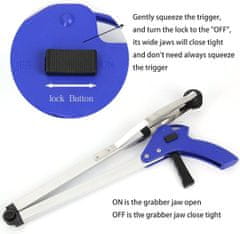 Netscroll Sklopiva hvataljka za podizanje, gumirani vrhovi, duljina 80 cm, Grabber