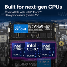 Crucial 32GB DDR5-6400 SODIMM CL52, 1.1V