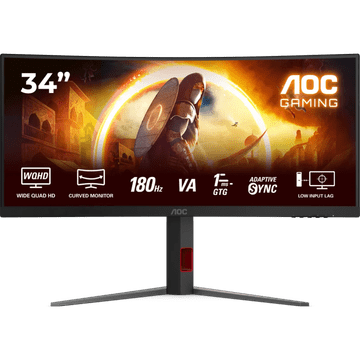 AOC Gaming CU34G4 34" WQHD 3440 x 1440 1ms 180Hz HDR10 zakrivljeni monitor
