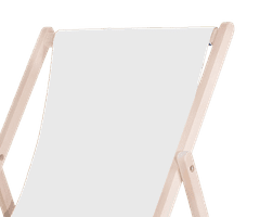 Platinet PSW sklopiva ležaljka, drvena, bijela