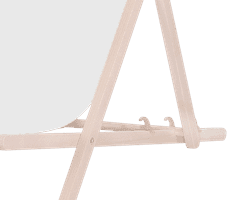 Platinet PSW sklopiva ležaljka, drvena, bijela