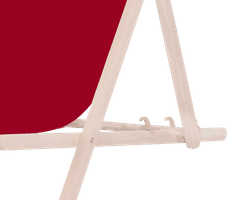 Platinet PSW sklopiva ležaljka, drvena, bordo crvena