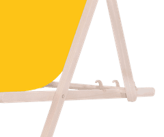 Platinet PSW sklopiva ležaljka, drvena, žuta