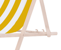 Platinet PSW sklopiva ležaljka, drvena, žuto-bijela