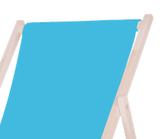 Platinet PSW sklopiva ležaljka, drvena, svijetlo plava