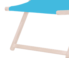 Platinet PSW sklopiva ležaljka, drvena, svijetlo plava