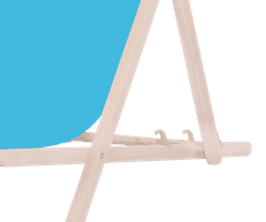 Platinet PSW sklopiva ležaljka, drvena, svijetlo plava