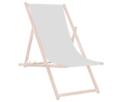 Platinet PSW sklopiva ležaljka, drvena, svijetlo siva