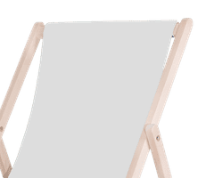 Platinet PSW sklopiva ležaljka, drvena, svijetlo siva