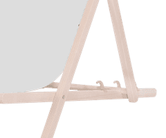 Platinet PSW sklopiva ležaljka, drvena, svijetlo siva