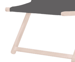 Platinet PSW sklopiva ležaljka, drvena, tamno siva