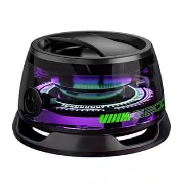 VYZIO® Bežični Bluetooth 5.3 magnetski zvučnik s RGB svjetlom i do 7h baterije, prijenosni držač za mobitel | SONICRA