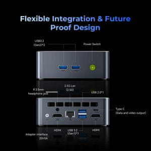 Priklop treh 4K zaslonov in hitri priključki