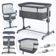 Nukido Sklopivi putni krevetić s pomoćnim ležajem + madrac NK-243