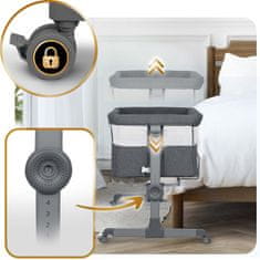 Nukido Sklopivi putni krevetić s pomoćnim ležajem + madrac NK-243