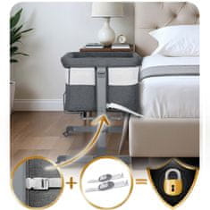 Nukido Sklopivi putni krevetić s pomoćnim ležajem + madrac NK-243