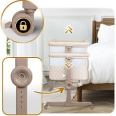 Nukido Sklopivi putni krevetić s pomoćnim ležajem + madrac NK-243