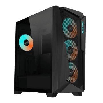 Gigabyte C301 GLASS V2 USB 3.1 Gen 2 Type-C ARGB osvijetljena kućišta, E-ATX, crna