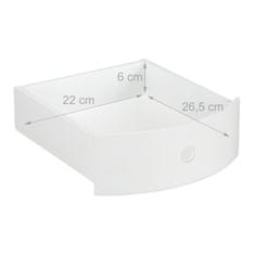 Northix Bijeli bočni stolić s ladicom, skandinavski dizajn, bor