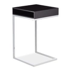 Northix Bočni stol s metalnim nogama, višenamjenski dizajn, pretinac za pohranu