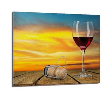 TMK Staklena zaštita za ploču za kuhanje 60x52 Vino