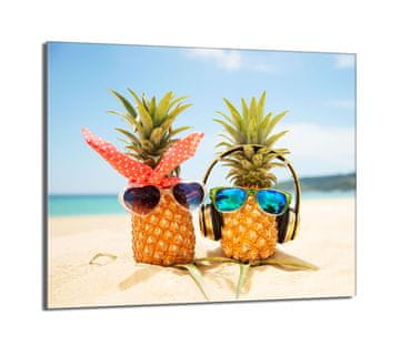 TMK Staklena zaštita za ploču za kuhanje 60x52 Ananas