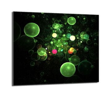 TMK Staklena zaštitna ploča za štednjak 60x52 Bubbles