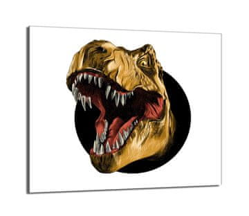 TMK Staklena zaštitna ploča za štednjak 60x52 Dinosaur