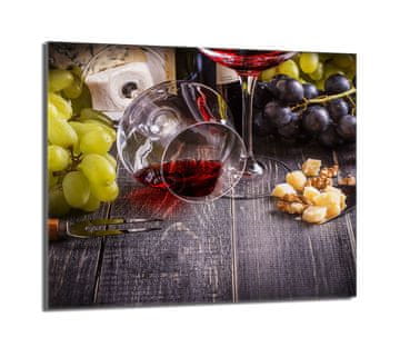 TMK Staklena zaštita za ploču za kuhanje 60x52 Vino