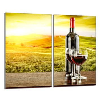 TMK Staklena zaštitna ploča za štednjak 2x30x52 Vino