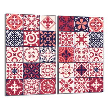 TMK Staklena zaštitna ploča za štednjak 2x30x52 Mosaic