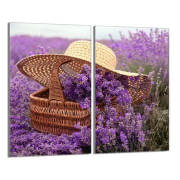 TMK Staklena zaštitna ploča za štednjak 2x30x52 Lavanda