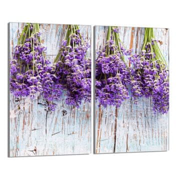 TMK Staklena zaštitna ploča za štednjak 2x30x52 Lavanda